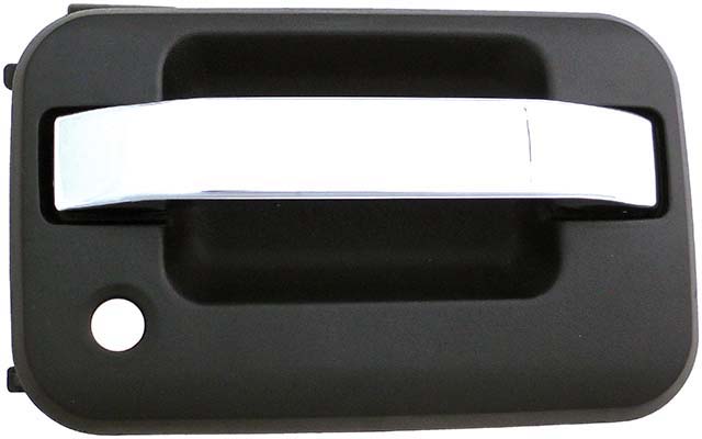 09-12 RH Front Outside Door Handle Black & Chrome; Text