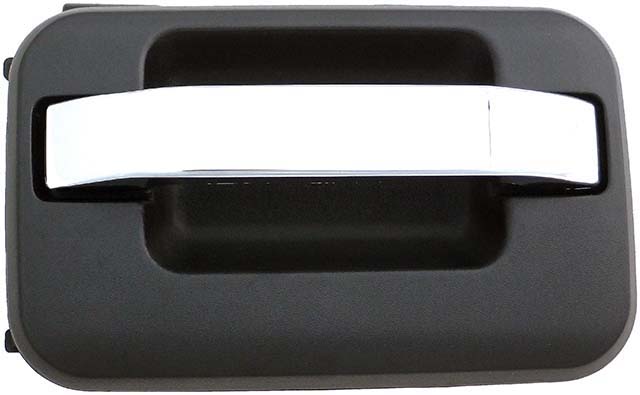 09-12 RH Front Outside Door Handle Black &Chrome; Text WO/Ke