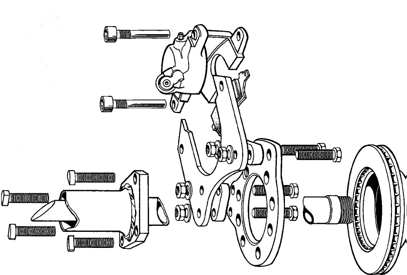 Ford f350 rear disc brake conversion #6