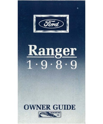 Owners Manual 1989 Ranger