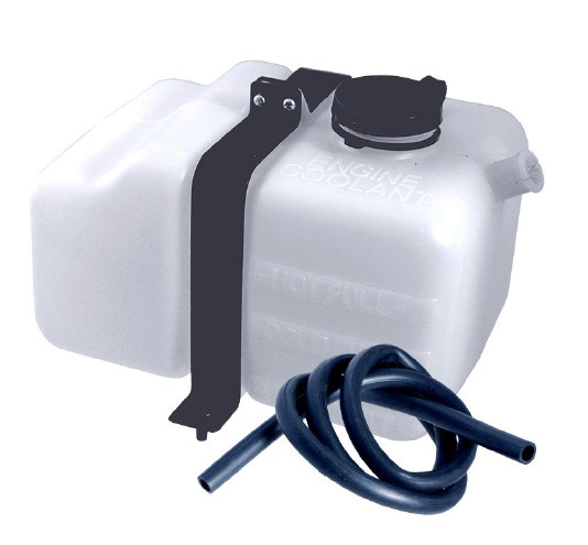 Radiator Overflow Tank Black Straps