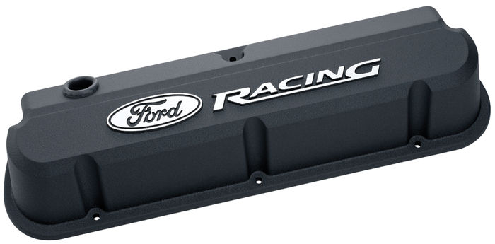 Ford Racing Valve Covers Die-Cast, Black Crinkle