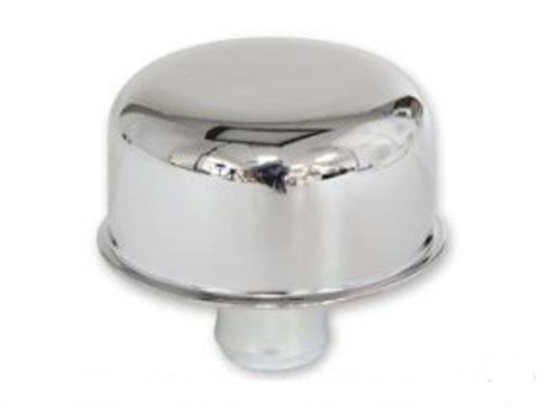 Chrome Cover Breather Push-On, Open