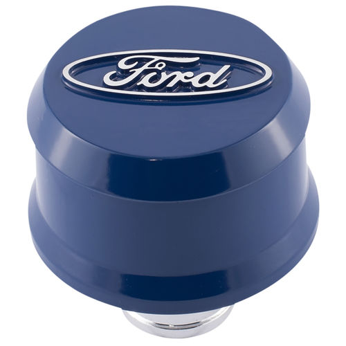 Slant-Edge Breather Cap Ford Blue