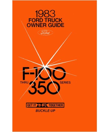 1983 Ford F Series Truck Owners Manual-Broncograveyard.com