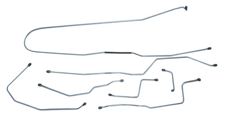 Bronco Hard Brake Line Kit, 1966 - 67 Dana 30