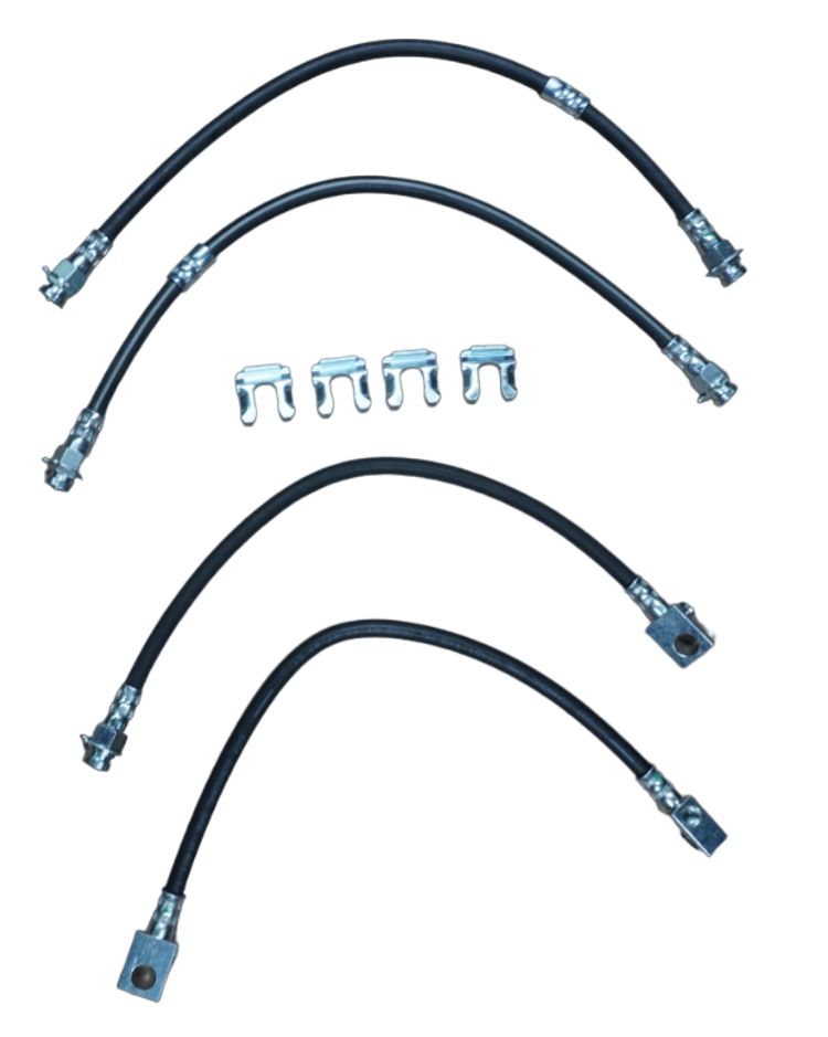 1967-75 Bronco Front Stock Brake Hose Kit Set of 4