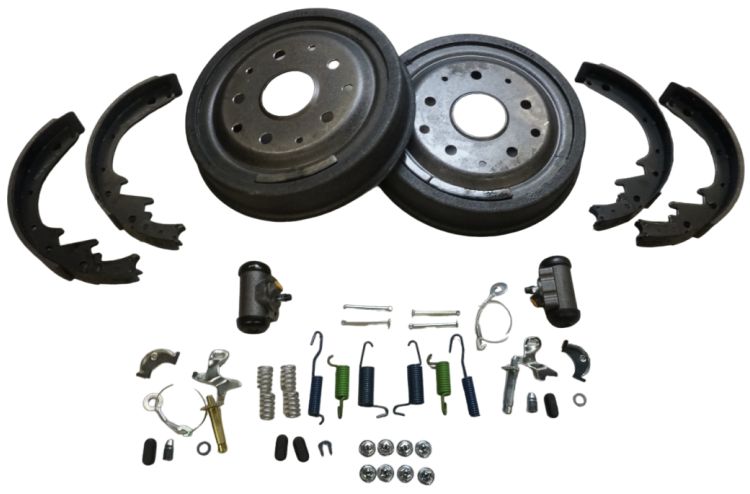 1966-1975 Ford Bronco Rear Drum Brake Rebuild Kit, Large Bearing Axle