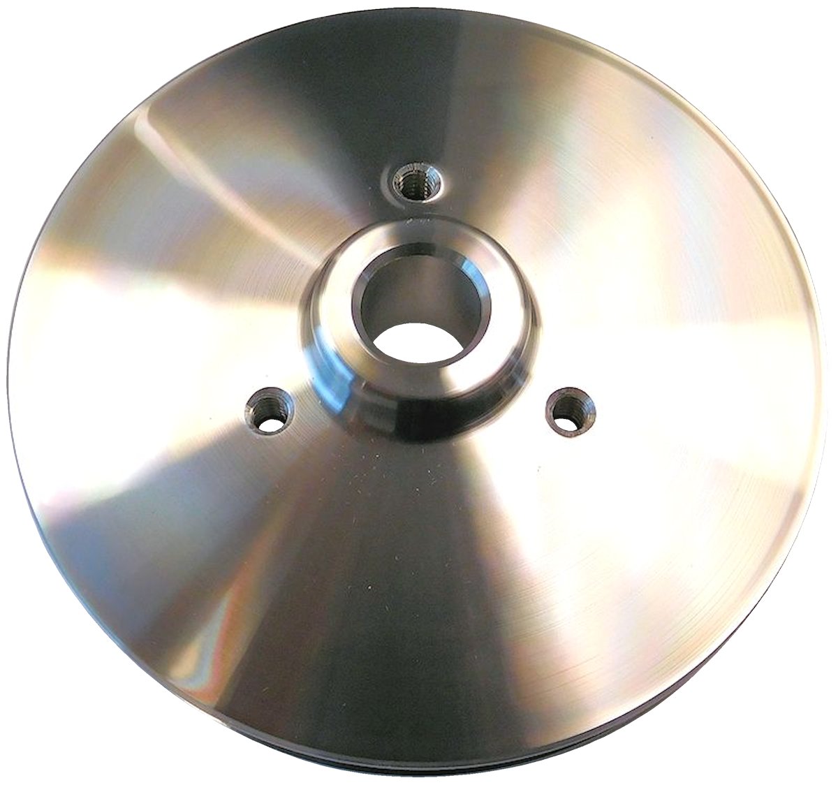 Power Steering Pump Pulley, Polished Aluminum