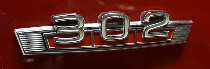 1966-1977 Ford Bronco 302 Emblem with Barrel Nuts