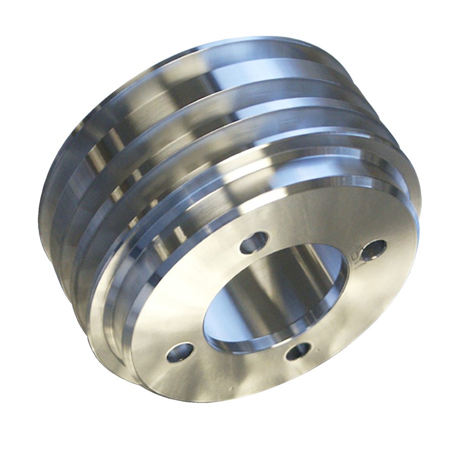 Polished Aluminum Crankshaft Pulley