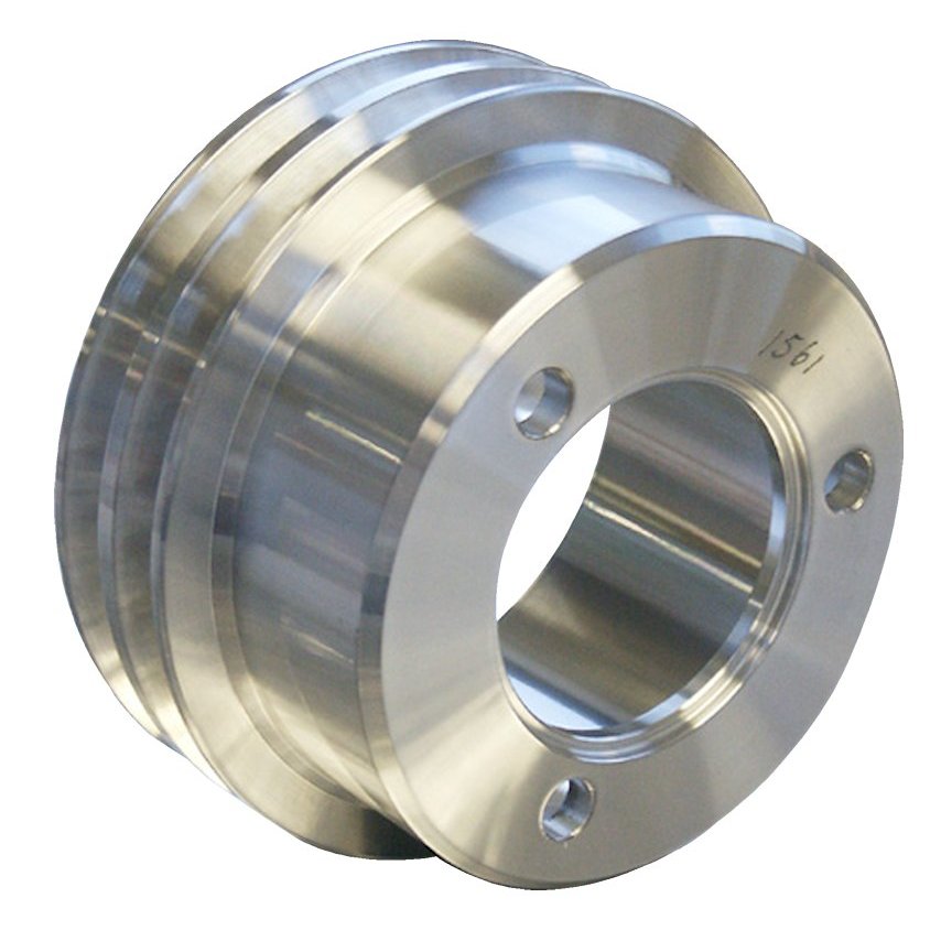 Polished Aluminum Crankshaft Pulley