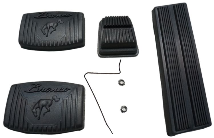 1966-1977 Pedal Cover Kit Manual Trans  Bronco Pedals