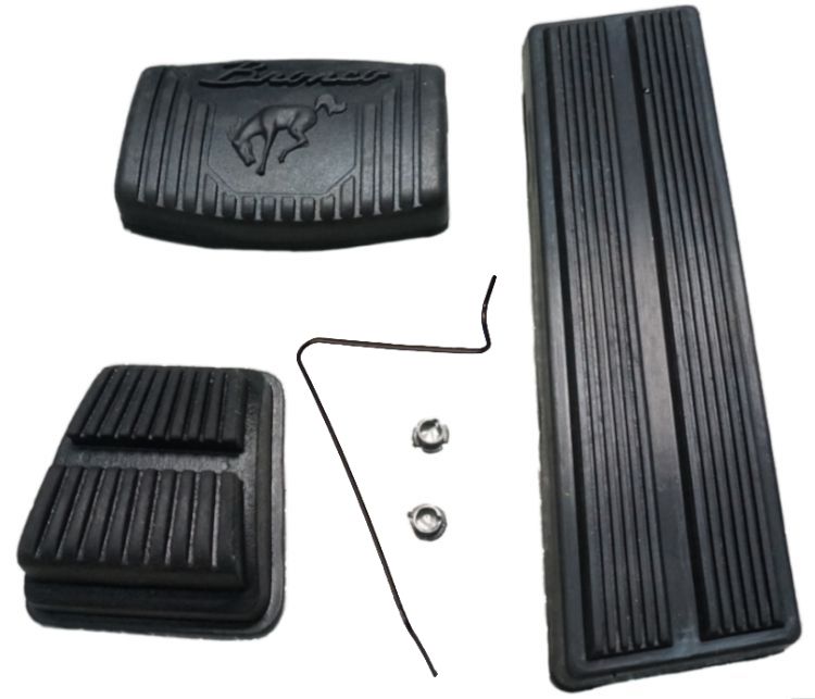 1966-1977 Ford Bronco  Pedal Cover Kit Auto Trans/Man Brakes