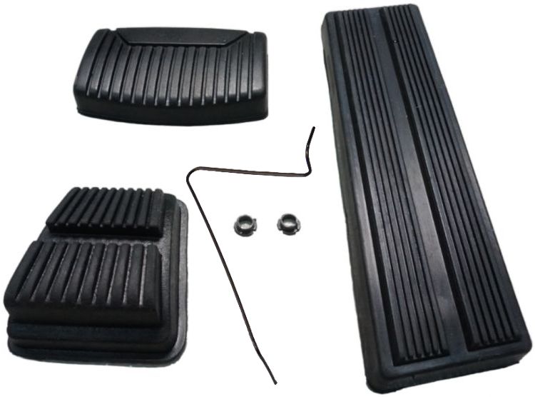 1966-1977 Ford Bronco  Pedal Cover Kit Auto Trans/Man Brakes