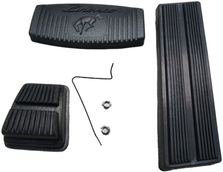 1966-1977 Ford Bronco  Pedal Cover Kit Auto Trans/Power  Brakes