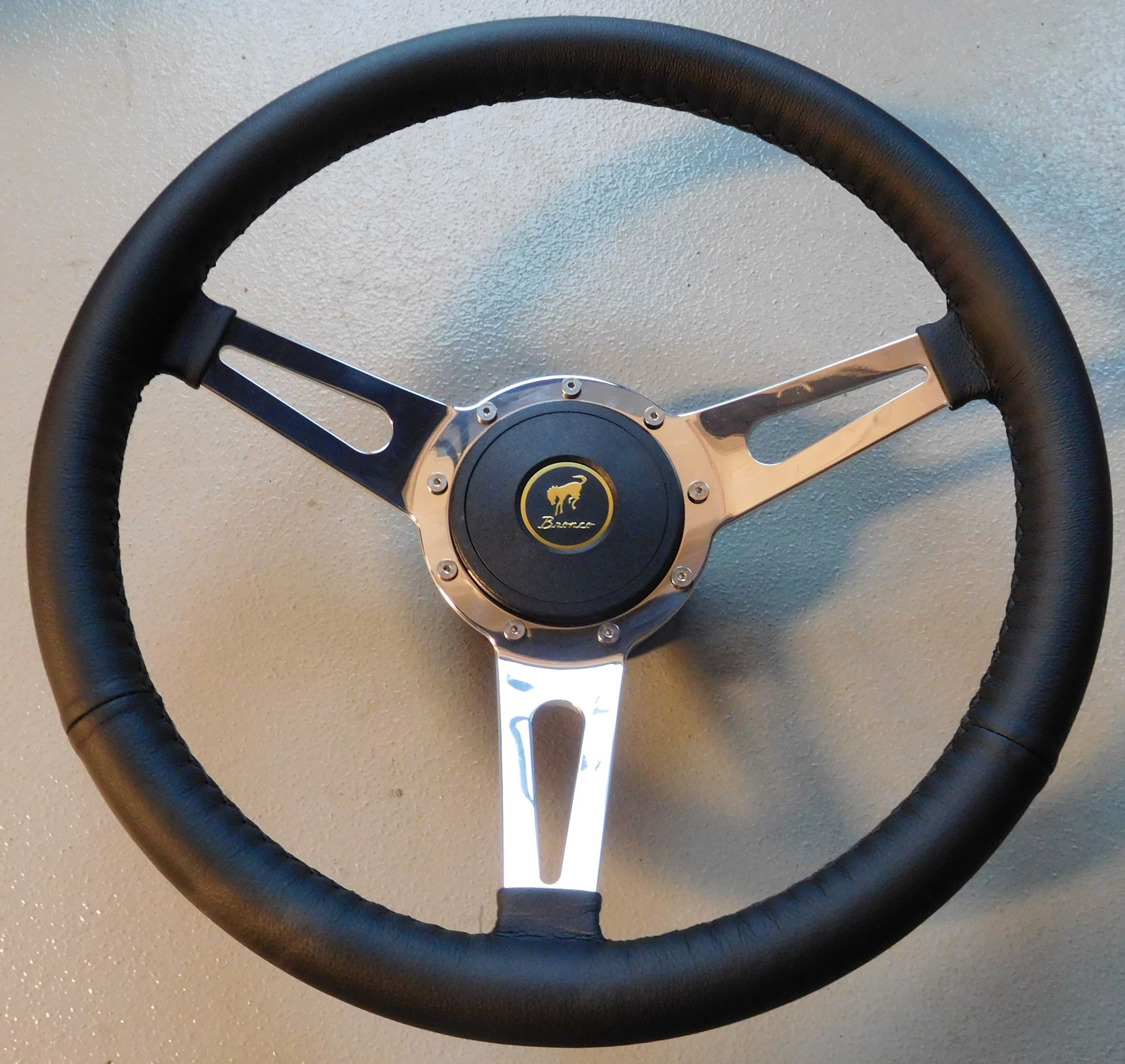 Black Feroce 15in Steering Wheel Kit For Ididit Column