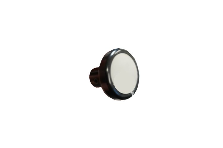 Black/Clear Billet Dash Knob 68-77