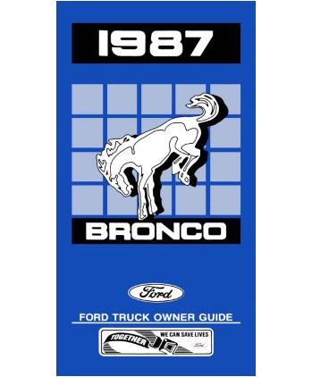 1987 Ford Bronco Owners Manual