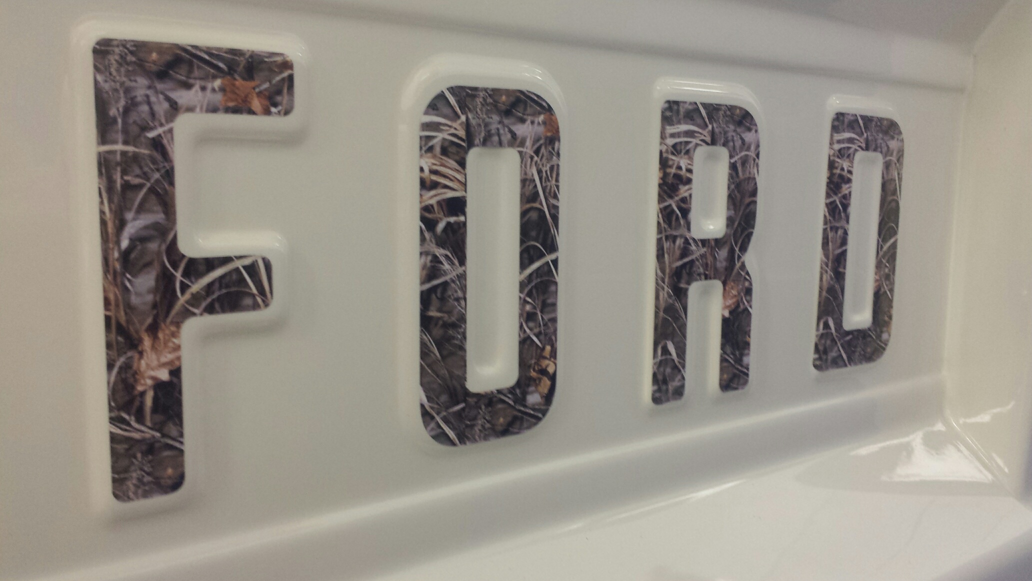 Ford Bronco Tailgate Letter Stickers, Camo