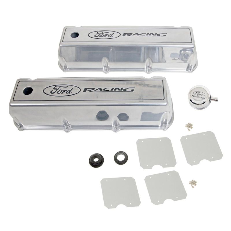 429 & 460 Ford Racing Polished Aluminum Valve Covers