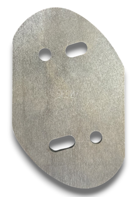 Ford F250 & F350 NP203 & NP205 4-Hole Outer Plate - Bright Zinc