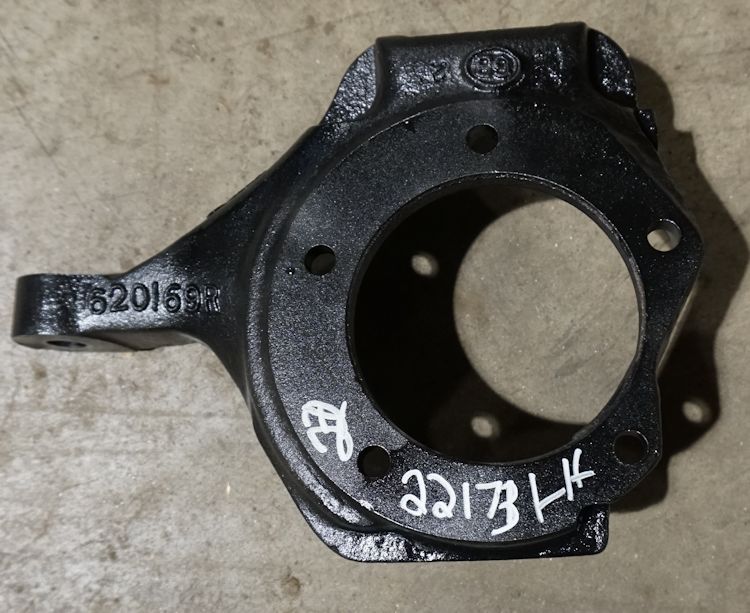 Steering knuckle, left used 1976-79