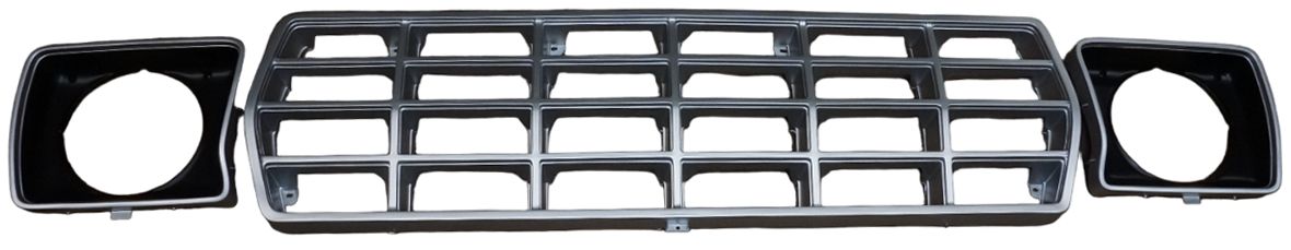 78-79 Bronco & 78-79 Ford Truck Argent Gray Plastic Grill /HL Doors Kit