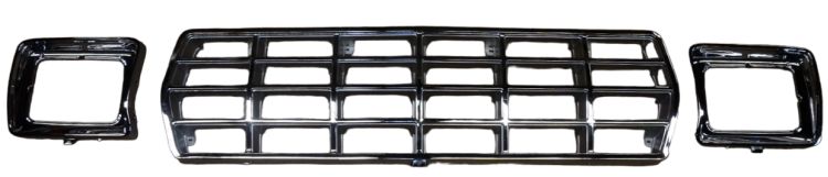 78-79 Bronco & 78-79 Ford Truck Chrome Plastic Grill & HL Doors Kit