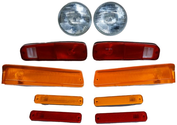 1978 Ford Bronco/ F-Series Complete Headlight & Lense Kit (Amber) Kit