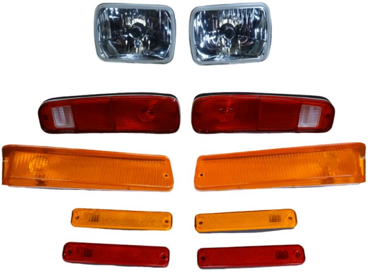 1979 Ford Bronco/F-Series Complete Headlight & Lense Kit (Amber) Kit