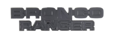 1978-1979 Ford Bronco Bronco Ranger Cowl Emblem Satin Balck