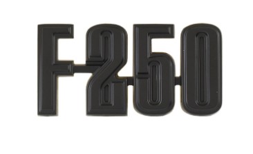 1973-1976 Ford F Series Truck F250 Emblem Black Satin