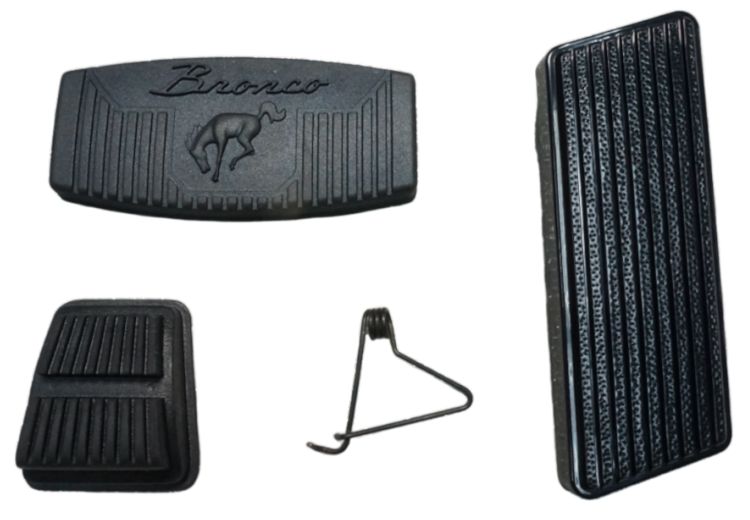 1973-1979 Ford Bronco  Pedal Cover Kit AutoTrans/ Power Brakes