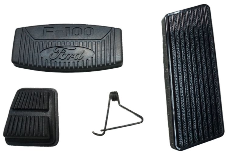 1973-1979 Ford F100 F Series Truck Pedal Cover Kit AutoTrans/ Power Brakes