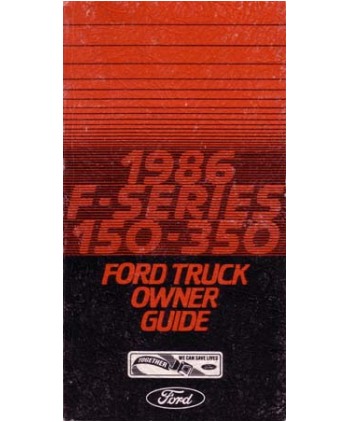 1986 Ford F Series Truck Owners Manual-Broncograveyard.com