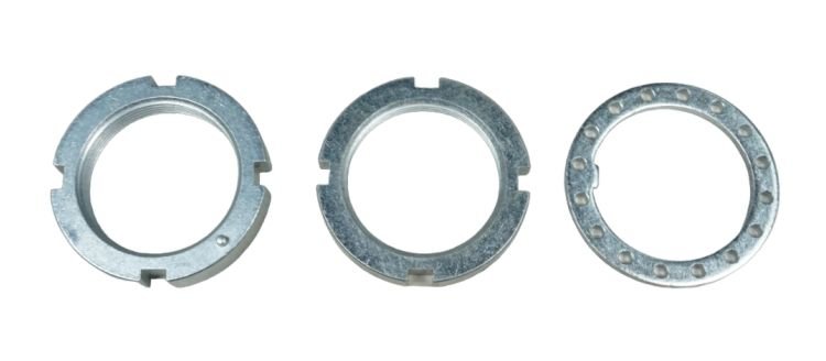 thumbnail image 2 of Ford Tractor Spindle Nut Kit – 3/4-16, Includes Tab Washer & Cotter Pin, 354573S36 2 of 4