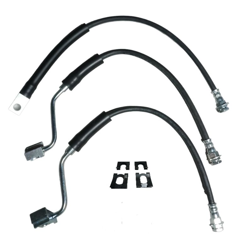 1980-1987 Ford Bronco/F-Series Brake Hose Kit Set of  3 Stock