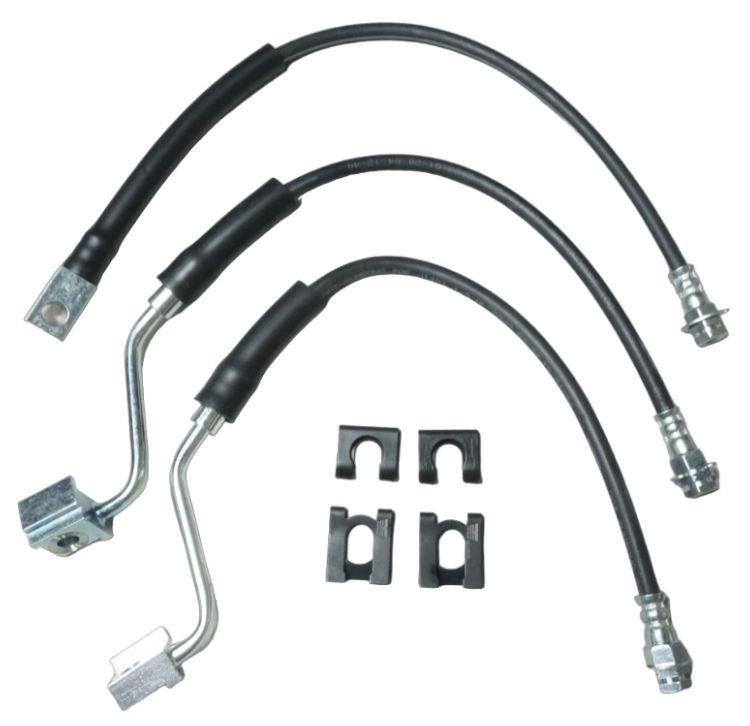 1980-1987 Ford  F150 F-Series Brake Hose Kit Set of  3 Stock