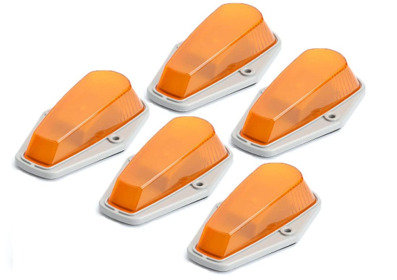 1976-1997 F Series Truck Roof Marker Light, Amber Set of 5