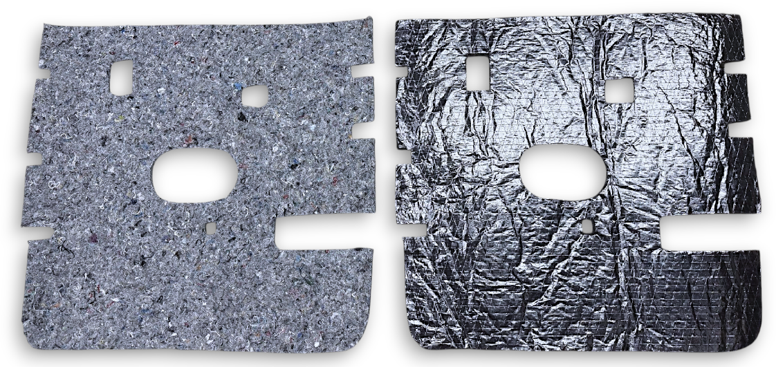 1992-1997 Ford F-Series Truck Rear Crew Cab Door Insulation Panels, (Pair)