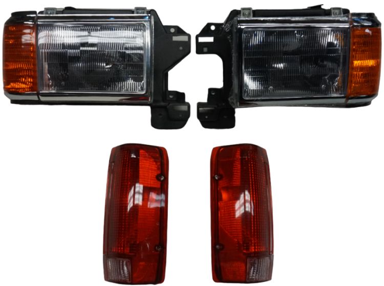 1989-1991 Ford Bronco/ F-Series Head Light/Lense Kit Chrome