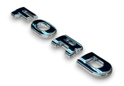 1980-1982 Ford Bronco and F-Series Truck Chrome FORD Letters For Hood