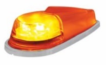 6 LED Pick-Up/SUV Cab Light-Amber LED/Amber Lens