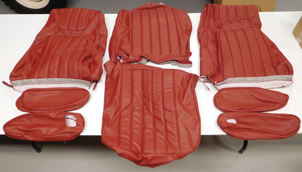 1984-86 High Back Vinyl Seat Covers Red