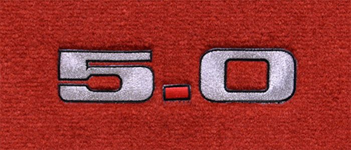 5.0 Embroidered Logo For Floor Mats