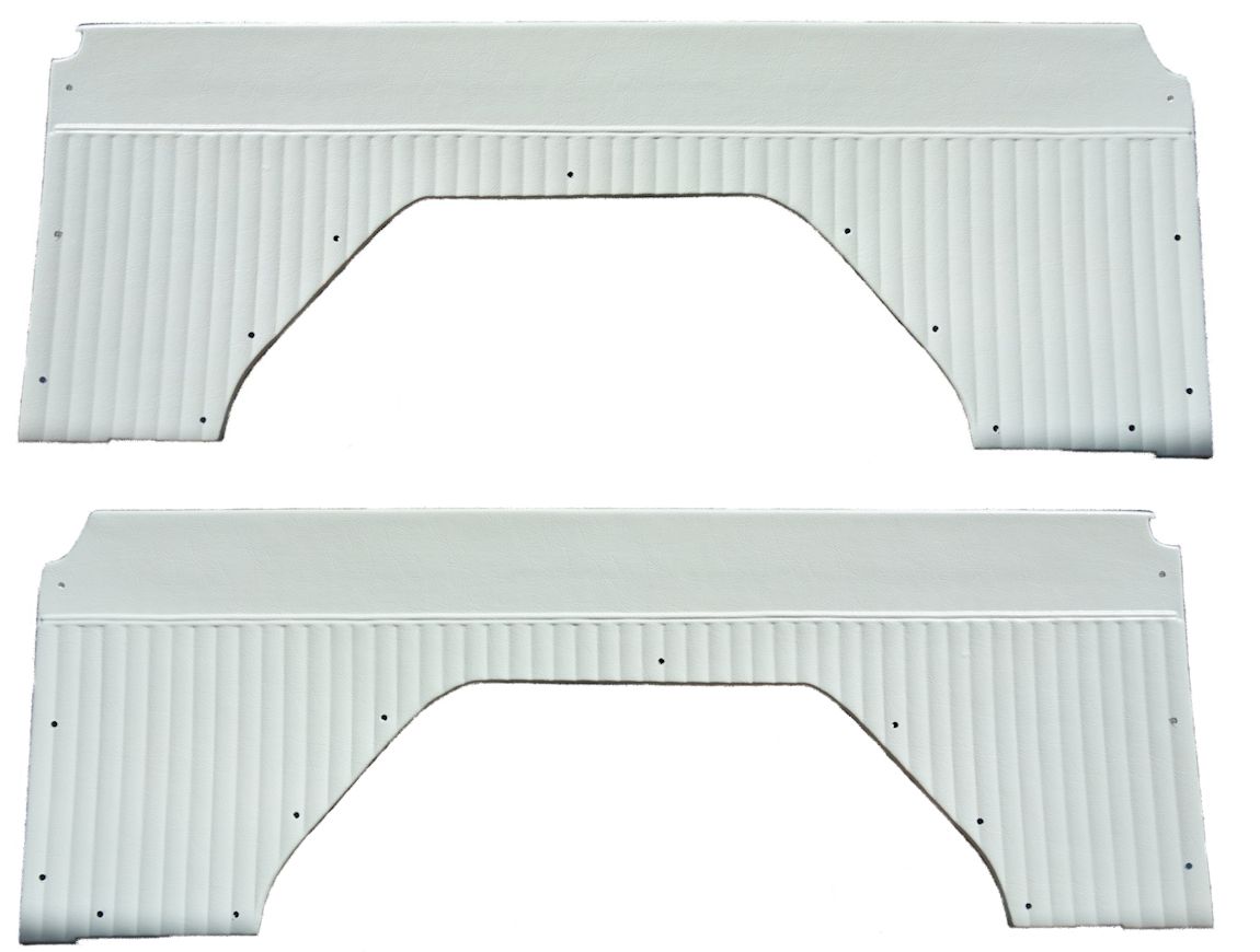 Quarter Trim Panels, White 66-76