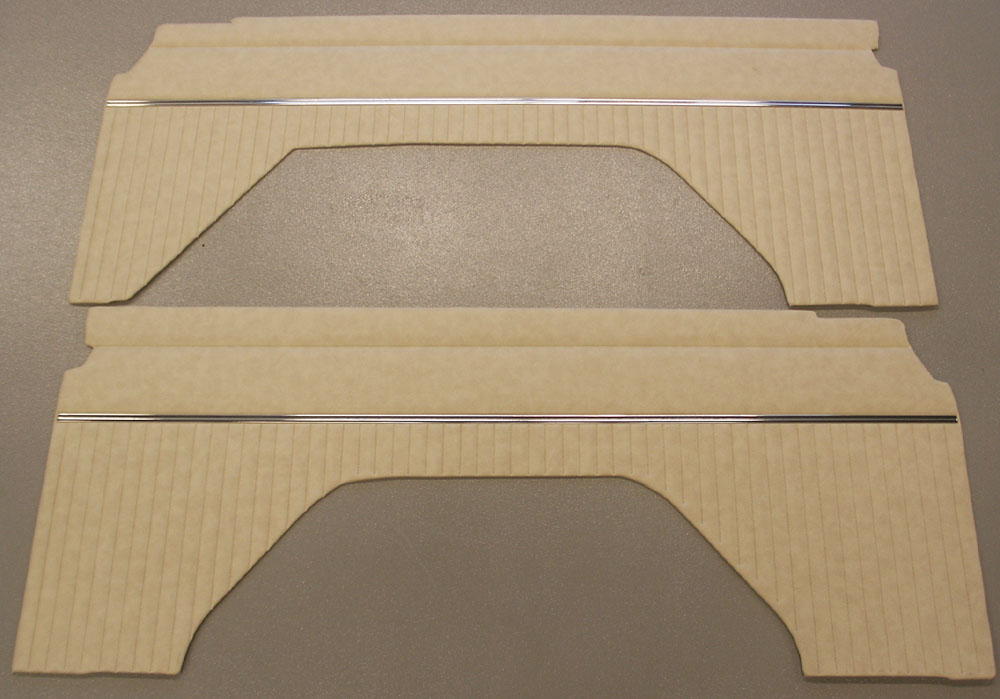 1966-76 Bronco Rear Interior Quarter Panels Panels - Parchment - PAIR