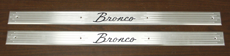 Early Bronco Billet Sill Plates, Pair