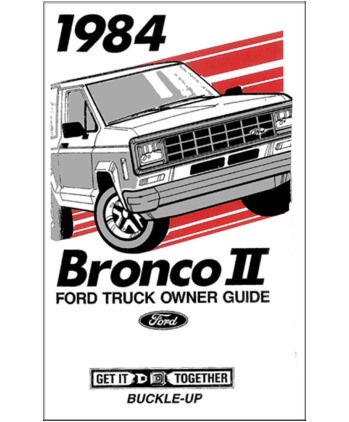 Owners Manual 1984 Bronco ll